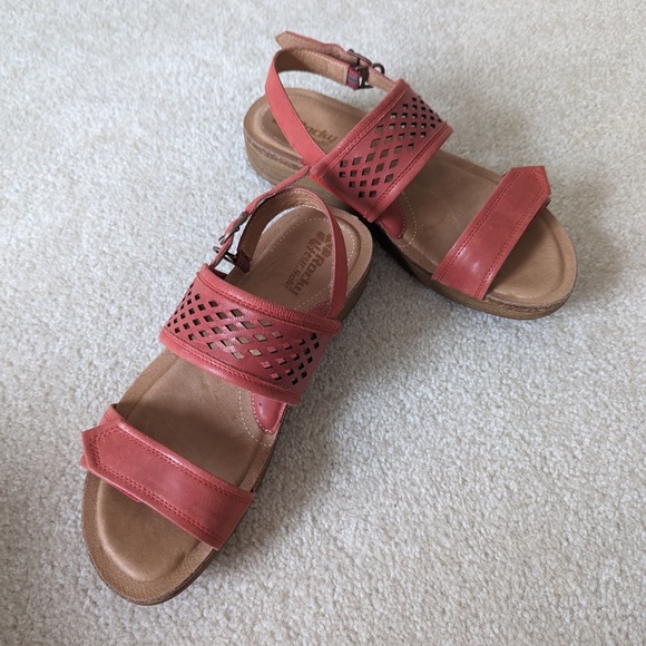 Rocky 4EurSole RKH185 Women Red Sprightly Slingback Comfort Sandal Non-Slip Sz 9 - Picture 5 of 16